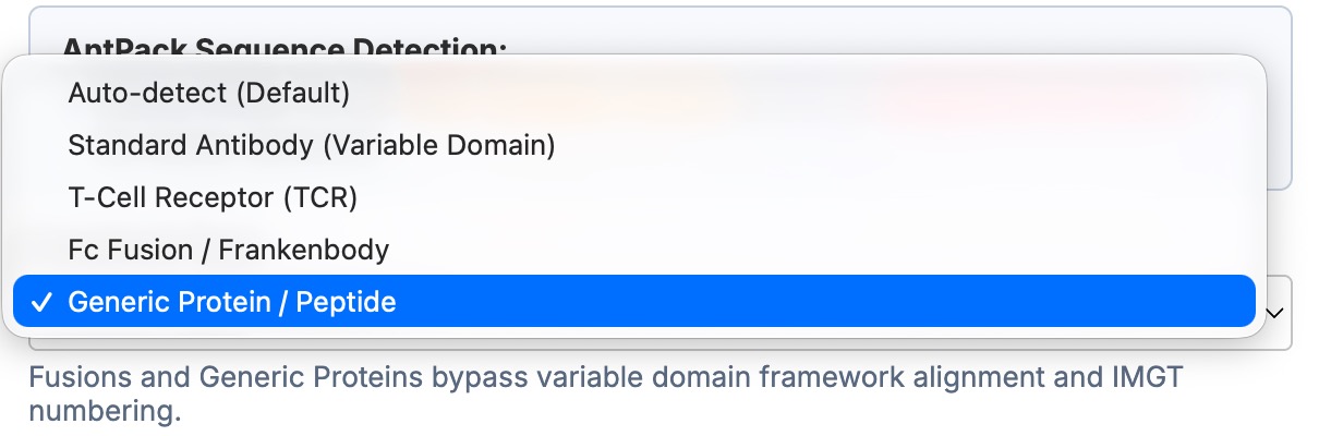Correct Sequence Annotation Menu